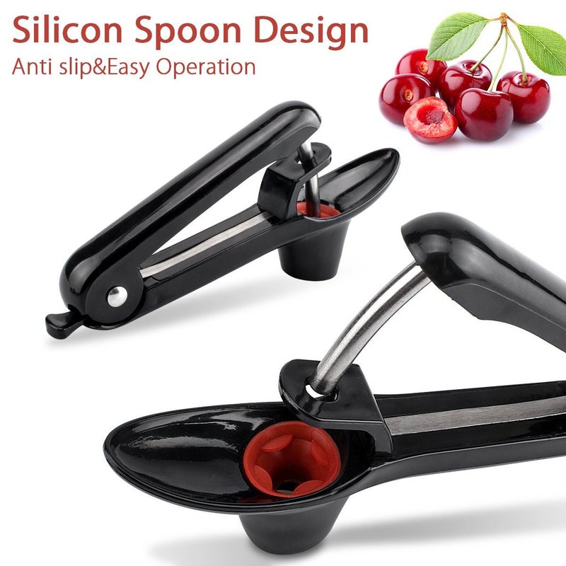 Ruibo Cherry Pitter Tool And Olive Pitter Remover Stoner Manual Kitchen Gadget Black - Image 2